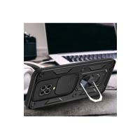 Newface Xiaomi Redmi Note 9 Pro Kılıf Pars Lens Yüzüklü Silikon - Kırmızı