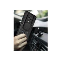 Newface Xiaomi Redmi Note 9 Pro Kılıf Pars Lens Yüzüklü Silikon - Kırmızı