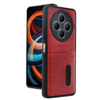 Newface Xiaomi Redmi 14C Kılıf Sara Kartvizitli Deri Kılıf - Kırmızı