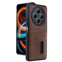 Newface Xiaomi Redmi 14C Kılıf Sara Kartvizitli Deri Kılıf - Taba