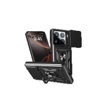 Newface Xiaomi Mi 15 Pro Kılıf Pars Lens Yüzüklü Silikon - Siyah