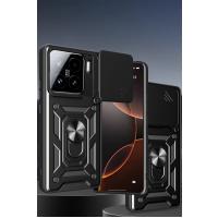 Newface Xiaomi Mi 15 Pro Kılıf Pars Lens Yüzüklü Silikon - Yeşil