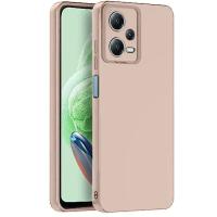 Newface Xiaomi Redmi Note 12 Pro 5G Kılıf Nano içi Kadife Silikon - Pudra