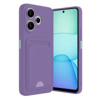 Newface Xiaomi Redmi 13 4G Kılıf Kelvin Kartvizitli Silikon - Lila