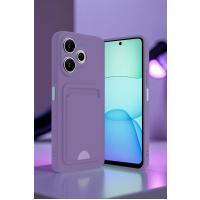 Newface Xiaomi Redmi 13 4G Kılıf Kelvin Kartvizitli Silikon - Açık Yeşil