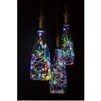 Pilli Renkli Peri Led Işık Saçak 10 Metre Dekoratif Aydınlatma (RGB)