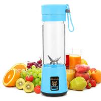 Portatif Taşınabilir El Blender 380 Ml Usb Şarjlı Mavi