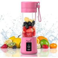 Portatif Taşınabilir El Blender 380 Ml Usb Şarjlı Pembe