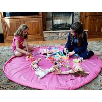 Pratik Taşınabilir Pembe Oyuncak Toplama Örtüsü Oyun Parkı Hurcu