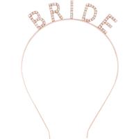 Rose Gold Renk Bekarlığa Veda Kristal Taş Bride Tacı İthal 16x10 cm