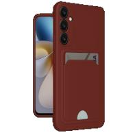 Samsung Galaxy A36 Kılıf Kelvin Kartvizitli Silikon - Bordo