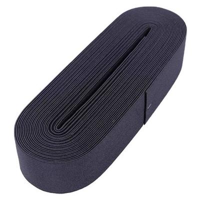 SİYAH - 4CM PAÇA LASTİK YASSI GENİŞ 10MT.