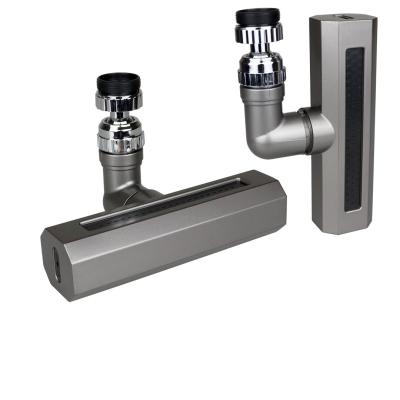 SİYAH  GENİŞ  360 DERECE DÖNEBİLENOYNAR BAŞLIK - 4 MOD  PERLATÖR ŞELALE MUSLUK UCU KTX-3288