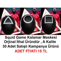 Squid Game Maskesi 3 Model Toplam 30 Adet İthal Orjinal A Kalite Maske - Kampanya Ürünü