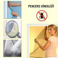 Tüm Cam Pencere Kapılara Uyumlu Tek Kanat Pencere Sinekliği