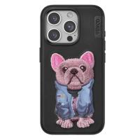 Venco iPhone 15 Pro Cute Desenli Kapak - Siyah