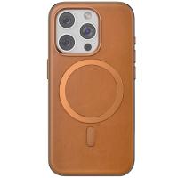 Venco iPhone 15 Pro Max Puskas Magsafe Kapak - Açık Kahve