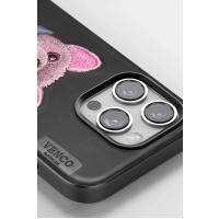 Venco iPhone 16 Pro Cute Desenli Kapak - Lacivert