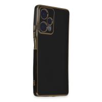 Xiaomi Poco F5 Kılıf Volet Silikon - Siyah