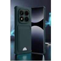 Xiaomi Redmi Note 14 Pro Plus Kelvin Kartvizitli Silikon - Koyu Yeşil