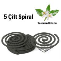 Yasemin Kokulu 5 Çift (10 Adet) Spiral Sinek ve Haşere Kovucu Spiral