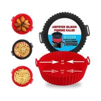 YUVARLAK AİR FRYER SİLİKON PİŞİRİCİ HAZNE