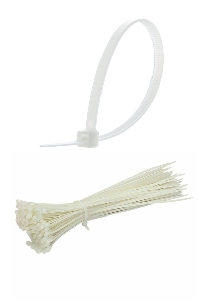 100 Adet Plastik Cırt Kelepçe Kablo Bağı Kablo Düzenleyici-4.8 X 380 MM