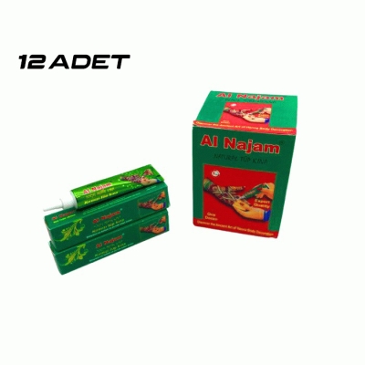 12 ADET AL NAJAM KIRMIZI TÜP KINA 30GR