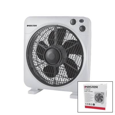 12 İNÇ  KUTU FAN  VANTİLATÖR  3 KADEME HIZ   5 PLASTİK KANAT  40W   60DK.ZAMAN AYARLI  MTR-F620