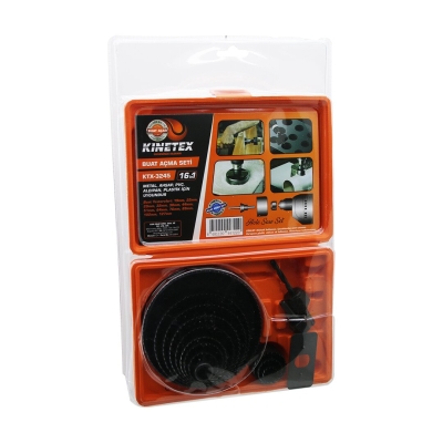 16İN1 BUAT AÇMA PANÇ SETİ METAL - AHŞAP - PVC - ALÇIPAN - PLS. 19-22-29-32-38-44-51-64-76-89-102-127MM