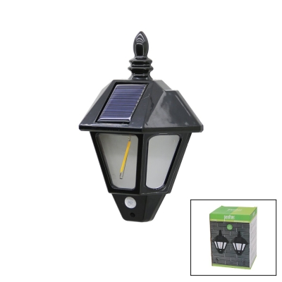 2 PCS  SOLAR - GÜNEŞ ENERJİLİ DUVAR LAMBASI COB LED SENSÖRLÜ= 3 MOD FONKSİYON BAHÇE-BALKON-SOKAK PT-2981