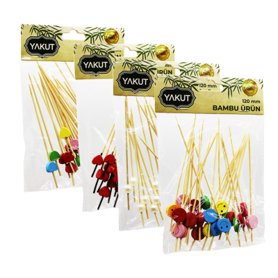 20 PARÇA BAMBU KOKTEYL KÜRDAN 120MM