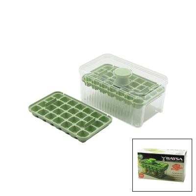 28+28=56LI KÜP ŞEKİL HAZNELİ=MİKA KRİSTAL BUZLUK 2İN1 KAPAK KULPU=KULP - KULPA BAS=BUZ DÜŞÜR