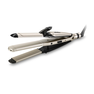 3İN1=DÜZLEŞTİRİCİ-MAŞA-GOFRE SAÇ DÜZLEŞTİRİCİ - ŞEKİLLENDİRİCİ MAKİNE SERAMİK KAPLAMA 360 DERECE KABLO SHD-7046