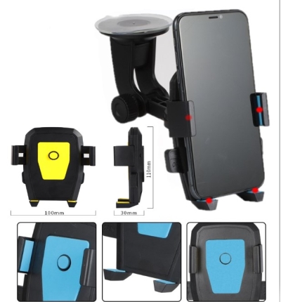 Araç İçi Cam ve Torpido Vantuzlu Telefon Tutucu