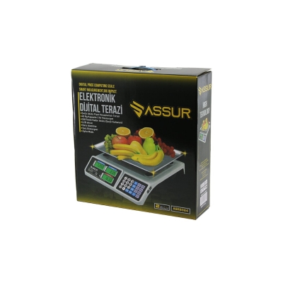BÜYÜK DİJİTAL KARPUZ TERAZİ TARTI 40KG/2GR 7 FİYAT HAFIZASI FİŞ ŞARJLI ACS-809T