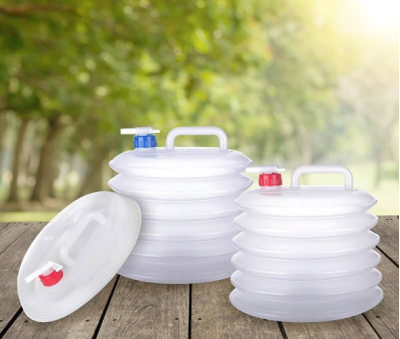 FDA AKORDİYON MUSLUKLU KATLANIR SU BİDONU 10 LT