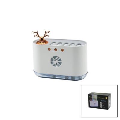 GEYİK FİGÜRLÜ 700ML SESE DUYARLI USB ŞARJLI - RENKLİ LEDLİ IŞIK HAVA NEMLENDİRİCİ BUHAR MAKİNE - KOKU GİDERİCİ 4.5W
