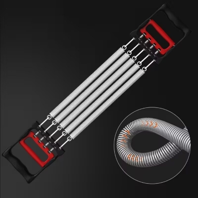 Göğüs Genişletme ve Kuvvet Egzersiz Aleti ? 5 Yaylı 5 Kademeli Ayarlanabilir Fitness ve Kuvvet Antrenmanı Ekipmanı