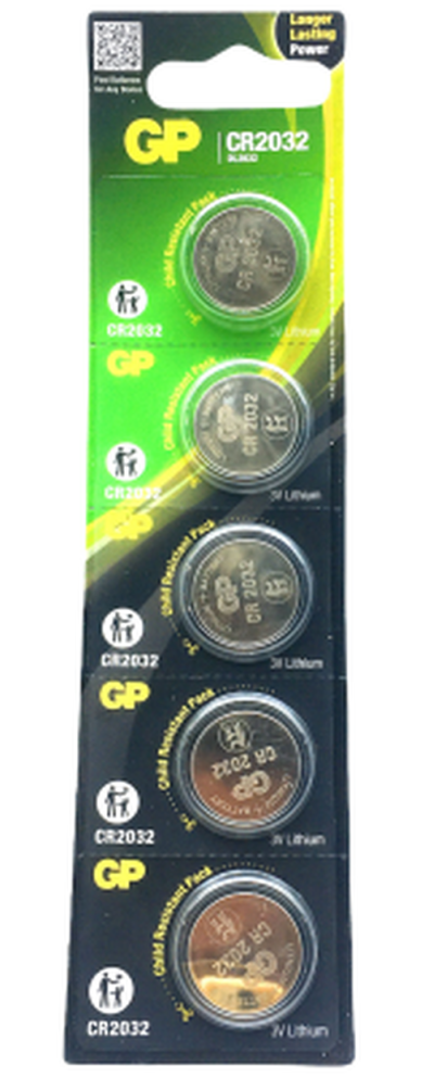 GP LITHIUM CR-2032-2CPU5 PARA PİLİ 3V 5Lİ KART