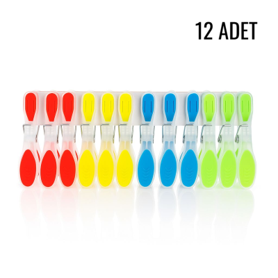 İz Bırakmayan Silikon Mandal 12 li