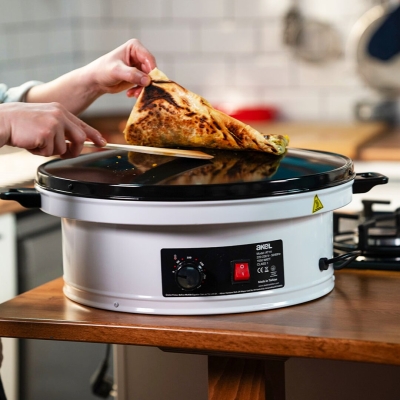 KATMER - YUFKA SACI TERMOSTATLI - STANDLI 3000W EMAYE KAPLI GENİŞ ÜST YÜZEY 53CM GENİŞLİK AT-111B