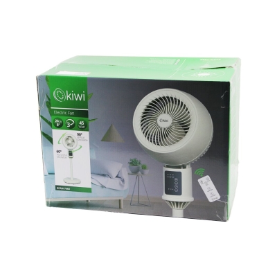 KİWİ KFAN-7460 8 İNÇ - 20CM SİRKÜLASYONLU VANTİLATÖR KUMANDALI - DOKUNMATİK EKRAN 45W 3 KADEME HIZ 3PLS.KANAT Y: 82CM