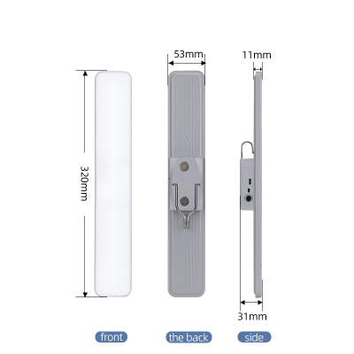 KUMANDALI - ZAMAN - IŞIK GÜCÜ AYARLI METAL ASKILI - USB ŞARJLI LAMBA FENER 20SMD LED