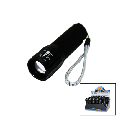 LED GOLD ORION HIGHLIGHTING ALUMİNUM FLASHLİGHT PİLLİ ZOOMLU EL FENERİ METAL KASA