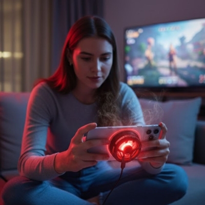 Manyetik Telefon ve Tablet Soğutucu – Güçlü Sessiz Fanlı, Hızlı Isı Dağıtıcı Mobil Cihaz Soğutma Aparatı S25 Radiator