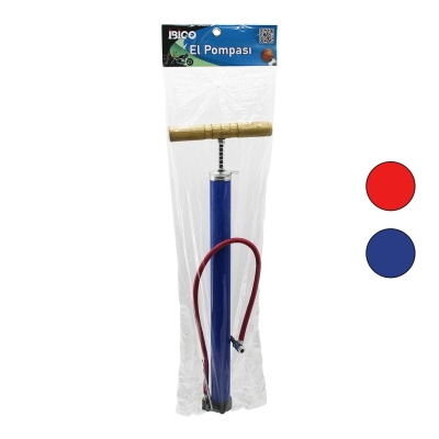 METAL GÖVDE   AHŞAP KOL   İRAN  EL POMPASI  55CM   TOP - BİSİKLET - MOTOR  AYAKLIK APARATLI