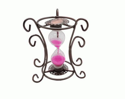 METAL STANDLI CAM KUM SAATİ
