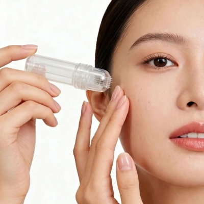 Mikro İğne 64’lü Cilt Bakım Serumu – Yüz ve Boyun için Anti-Aging, Gözenek Sıkılaştırıcı Serum