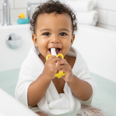 Muz Şekilli Diş Kaşıma Aparatı – Bebekler İçin Silikon Diş Kaşıyıcı, Diş Çıkarma Oyuncağı